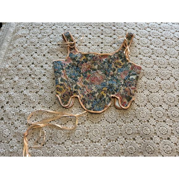 Scarlet Darkness Tops - Scarlet Darkness Floral Tapestry Bustier Corset Top Sz 10 Peasant Renaissance